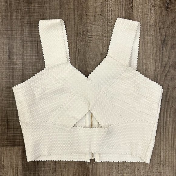 White Bandage Crop Top - Picture 1 of 2